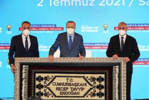 Başkan Yüce, Cumhurbaşkanı Erdoğan’a Sakarya’yı anlattı “AK Parti dava, sevda, birlik ve beraberliktir”