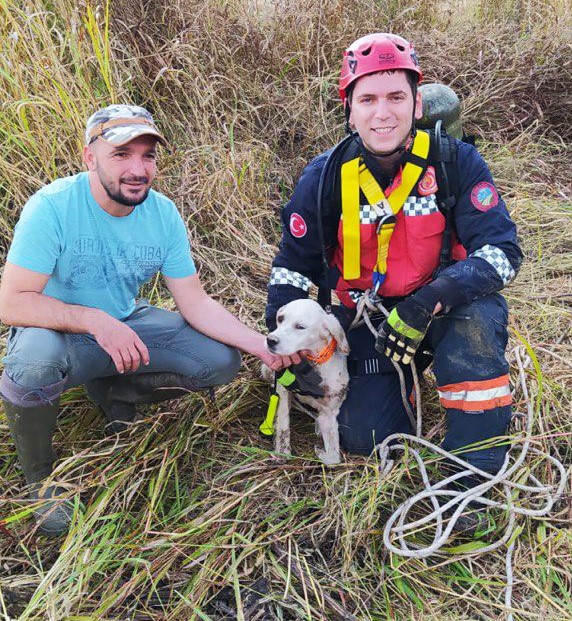 Leydi’nin imdadına Büyükşehir İtfaiyesi yetişti