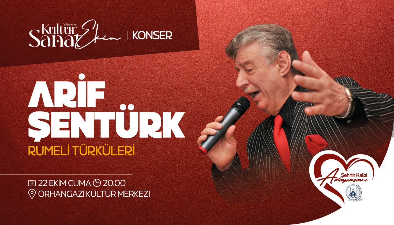 Arif Şentürk Rumeli Türküleriyle Orhangazi Kültür Merkezi'nde
