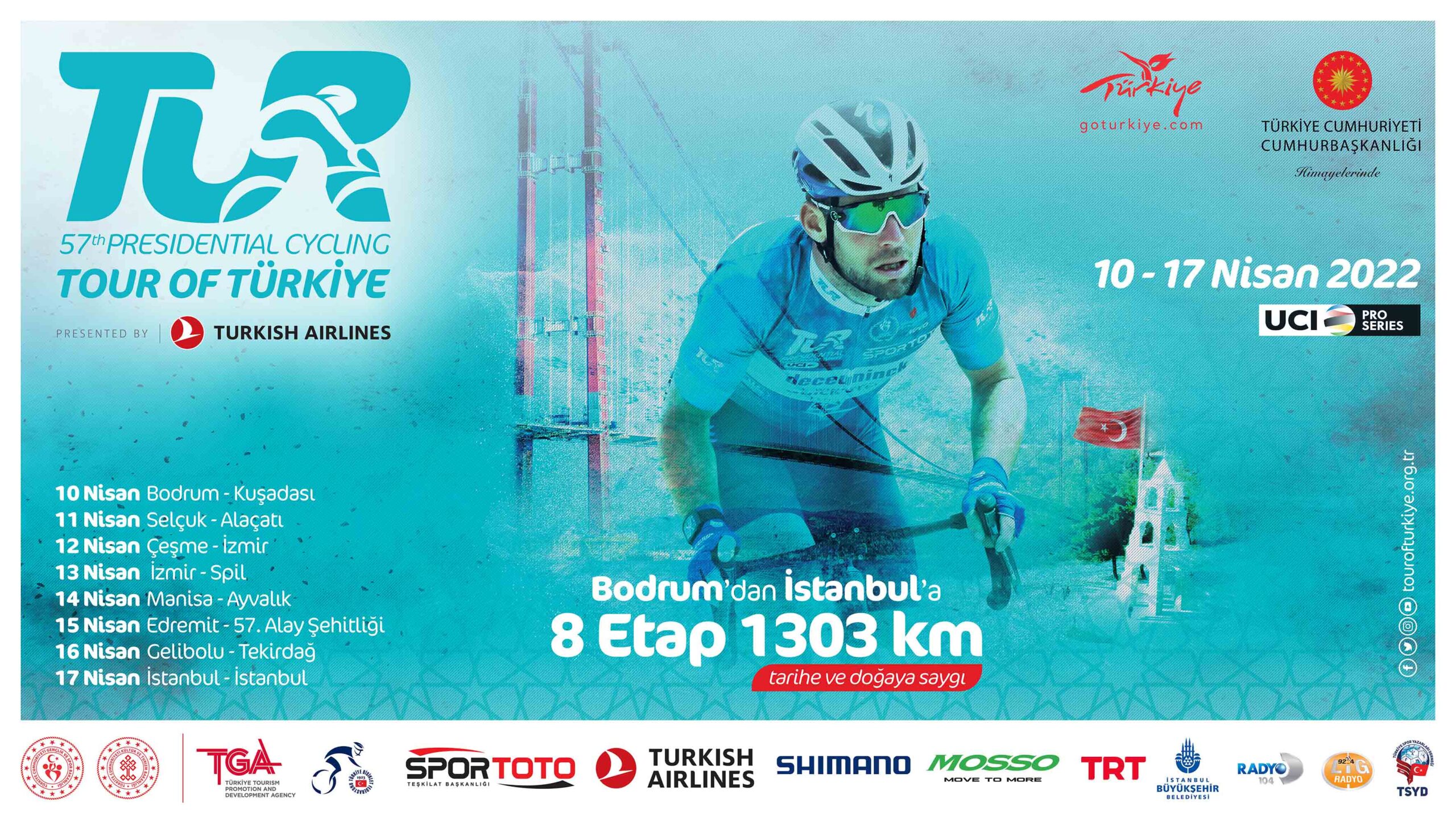 57. Cumhurbaşkanlığı Türkiye Bisiklet Turu Afişi