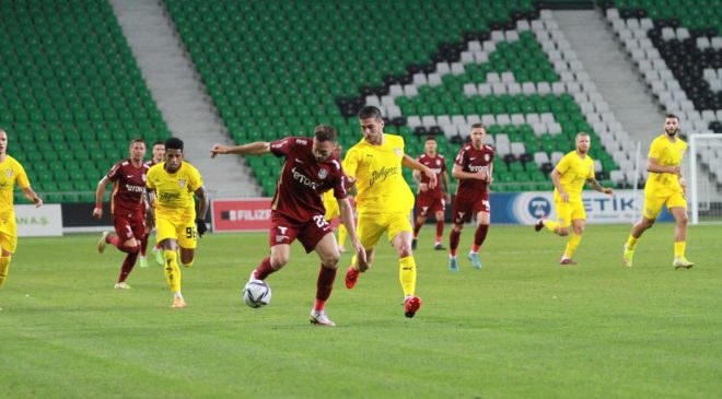 Shakhter,  ekibi CFR Cluj ile 0-0 .