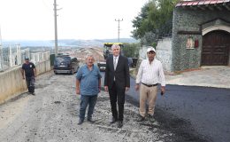 Sapanca Mahmudiye’de asfalt çalışmaları tamamlanıyor