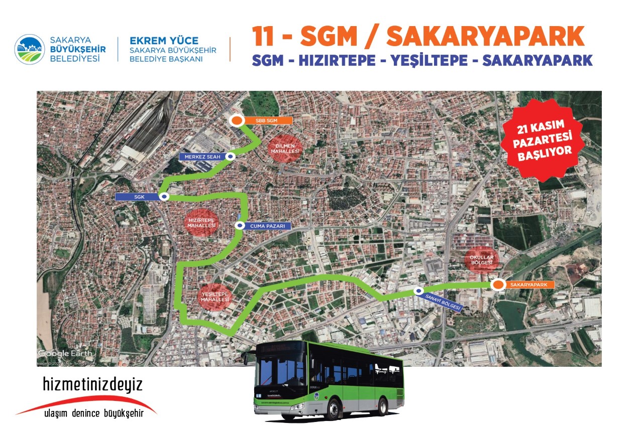 SGM ile Etbalık arası otobüs