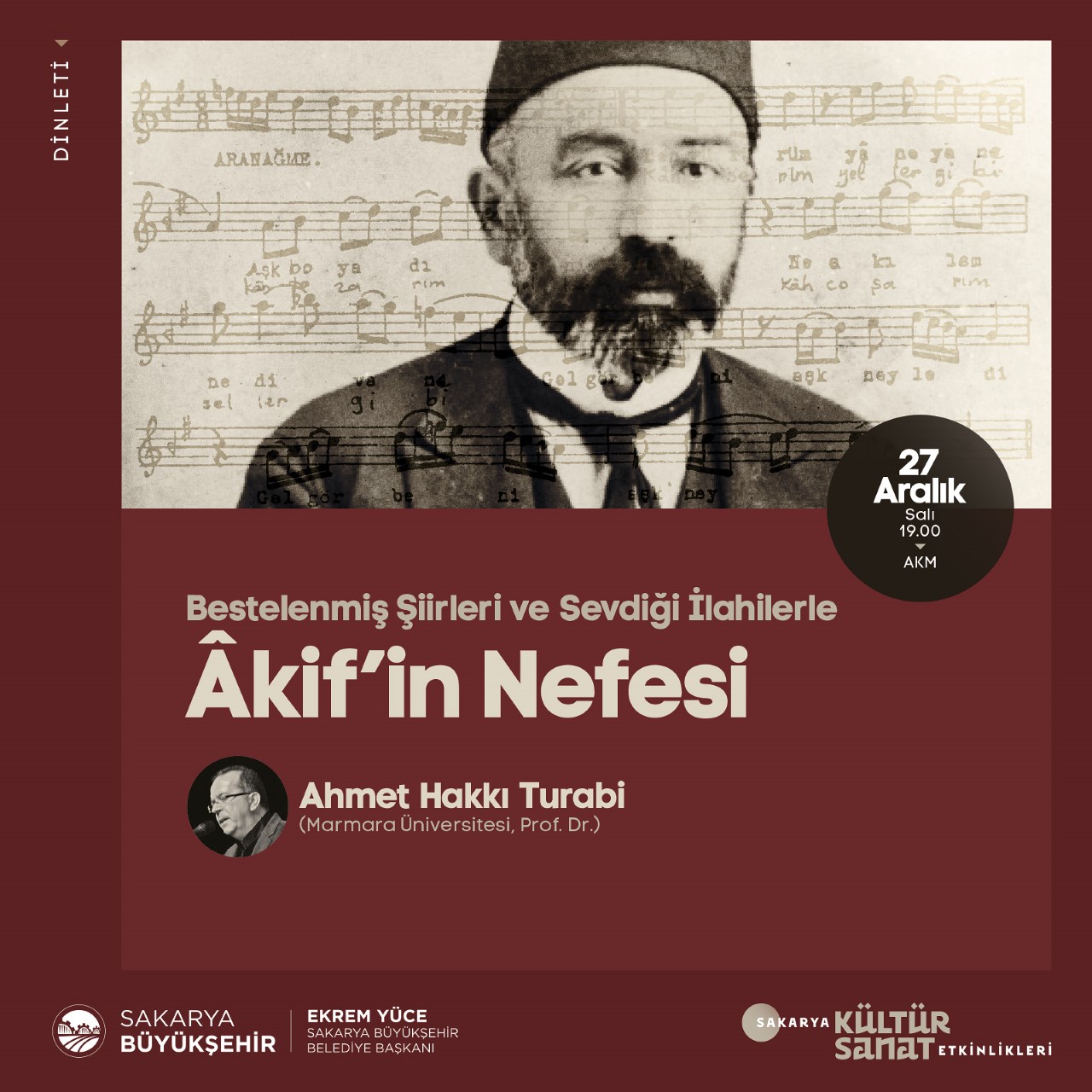 ‘Akif’in Nefesi’ dinletisiyle devam edecek