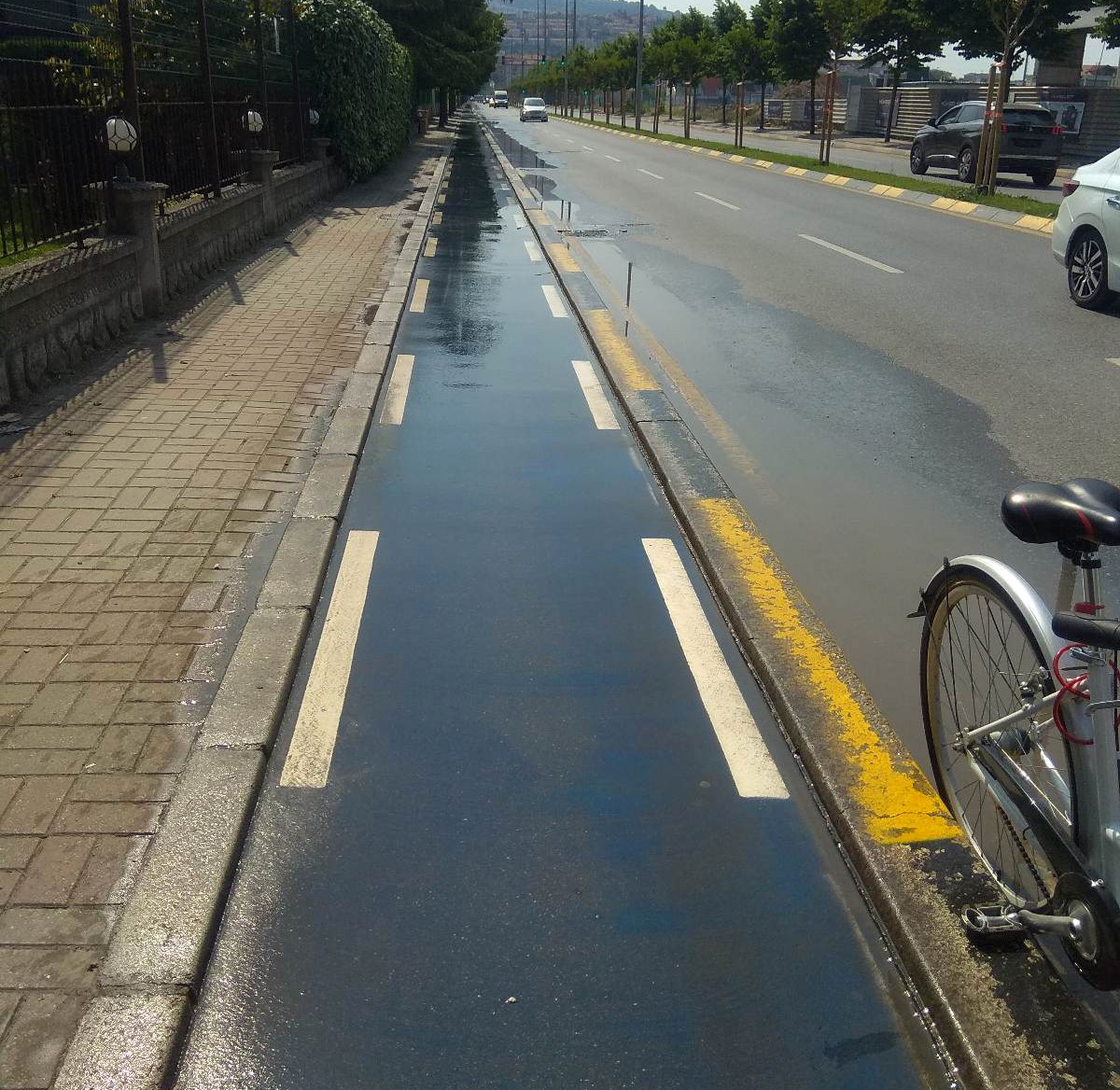 bisiklet yolları pırıl pırıl