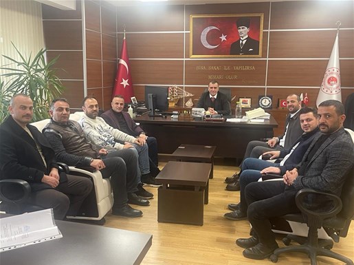 Müteahhitler Sektör Sorunlarını Çevre Şehircilik Müdürü'ne İletti