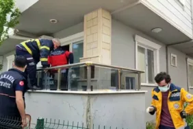EVDE KİLİTLİ KALDIĞI SÖYLENEN YAŞLI KADIN EKİPLERE ZORLUK ÇIKARDI