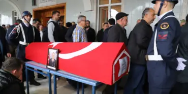 FECİ KAZADA HAYATINI KAYBEDEN UZMAN ÇAVUŞ, SON YOLCULUĞUNA UĞURLANDI