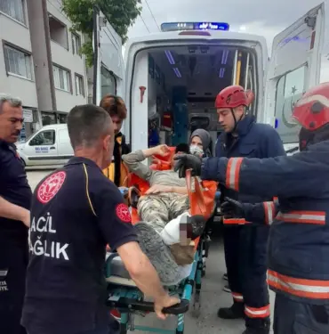 İNŞASI DEVAM EDEN BİNADA ÇALIŞIRKEN TESTERE İLE KENDİNİ YARALADI
