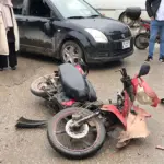 OTOMOBİL İLE ELEKTRİKLİ BİSİKLET ÇARPIŞTI: 1 YARALI