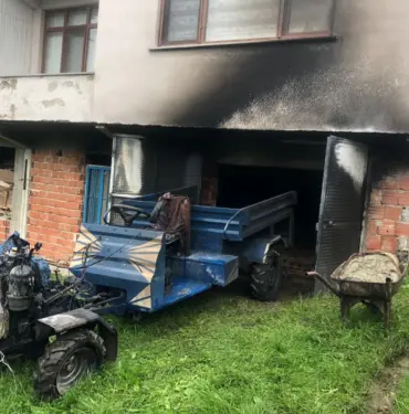 PAT PAT MOTORUNDA ÇIKAN YANGIN SÖNDÜRÜLDÜ