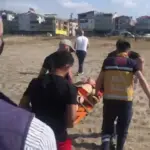 SERİNLEMEK İÇİN SUYA GİRDİ BOĞULMA TEHLİKESİ YAŞADI