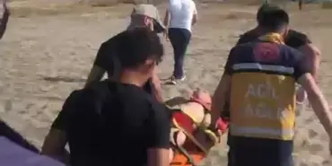 SERİNLEMEK İÇİN SUYA GİRDİ BOĞULMA TEHLİKESİ YAŞADI