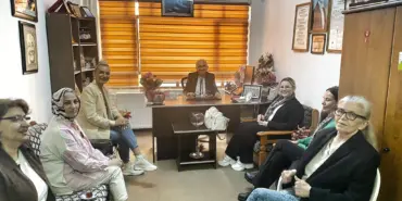 İYİ Kadınlardan TKB Şube Başkanı Tevhide Yağan'a ziyaret (2)