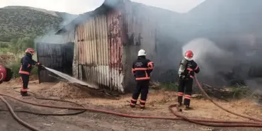 SAKARYA'DA KERESTE ATÖLYESİNDE YANGIN