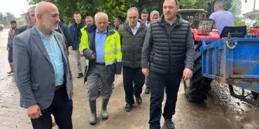 VALİ KALDIRIM,KAYMAKAM ACIR VE BAŞKAN YARDIMCISI BAHADIR SEL’İN VURDUĞU MAHALLELERDE