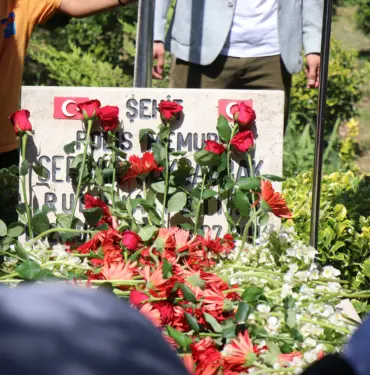 15 TEMMUZ ŞEHİDİ, 7'NCİ YIL DÖNÜMÜNDE MEZARI BAŞINDA ANILDI