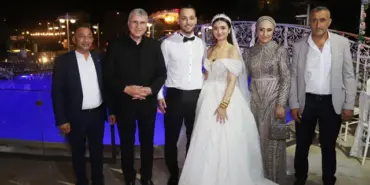 Hümeyra ile Tamer rüya gibi düğün ile evlendi (1)