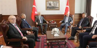 SATSO Heyetinden Vali Karadeniz'e Hayırlı Olsun Ziyareti