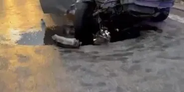 ANADOLU OTOYOLU'NDA OTOMOBİL İLE TIR ÇARPIŞTI: 2 YARALI