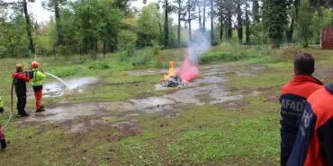 AFAD PERSONELİNE ORMAN YANGINI TATBİKATI