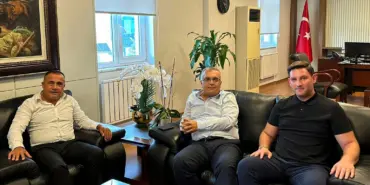 Genç iş adamı Saban’dan Bahçelievler Kaymakamı Dr. Boztepe’ye ziyaret (1)