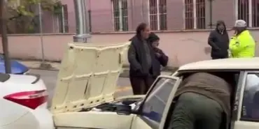 ÇALDIĞI OTOMOBİLLE POLİSTEN KAÇARKEN KAZA YAPTI YAYA OLARAK KAÇMAYA ÇALIŞAN ŞÜPHELİYİ YUNUS TİMLERİ YAKALADI