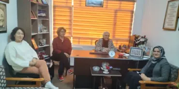 Tek kadın adayı Bafralıoğlu’ndan Başkan Yağan’a ziyaret (1)