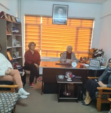 Tek kadın adayı Bafralıoğlu’ndan Başkan Yağan’a ziyaret (1)