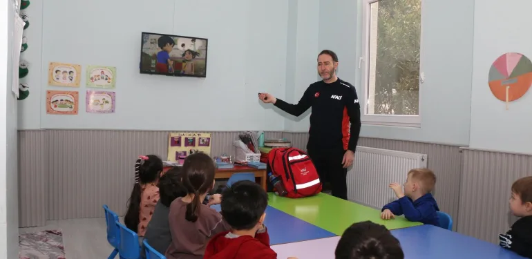 AFET BİLİNCİNE YÖNELİK EĞİTİMİ UZMANLARDAN ALDILAR