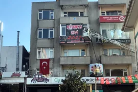 'KORKU EVİ'NDE KORKUTAN YANGIN