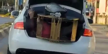 OTOMOBİLİN BAGAJINDA SEHPA TAŞIYAN VATANDAŞI GÖRENLER DÖNÜP BİR DAHA BAKTI ŞAŞKINLIĞINI GİZLEYEMEYEREK O ANLARI 'KIMILDAMIYOR HİÇ MANKEN OLMASIN' DİYE KAYDETTİ