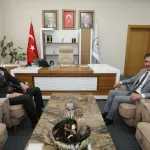 İL BAŞKANI BAYAR’DAN BAŞKAN ŞENOL DİNÇ’E ZİYARET (1)