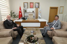 İL BAŞKANI BAYAR’DAN BAŞKAN ŞENOL DİNÇ’E ZİYARET (1)
