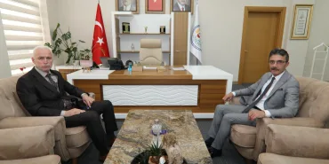 İL BAŞKANI BAYAR’DAN BAŞKAN ŞENOL DİNÇ’E ZİYARET (1)