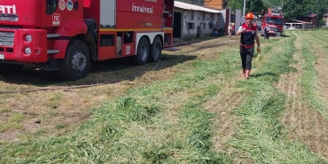 TAVUK ÇİFTLİĞİNDE PANİK OLUŞTURAN YANGINI İTFAİYE SÖNDÜRDÜ