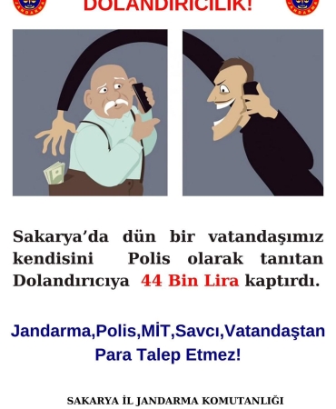 UYARILARA RAĞMEN BİR GÜNDE YARIM MİLYONUN ÜZERİNDE DOLANDIRILDILAR SAKARYA'DA AYNI GÜN İÇERİSİNDE 4 KİŞİ KENDİSİNİ AVUKAT VE POLİS OLARAK TANITAN DOLANDIRICILARIN TUZAĞINA DÜŞTÜ