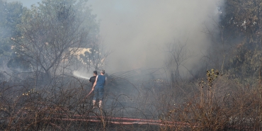 SAKARYA'DA ARAZİ YANGINI EKİPLERİ HAREKETE GEÇİRDİ