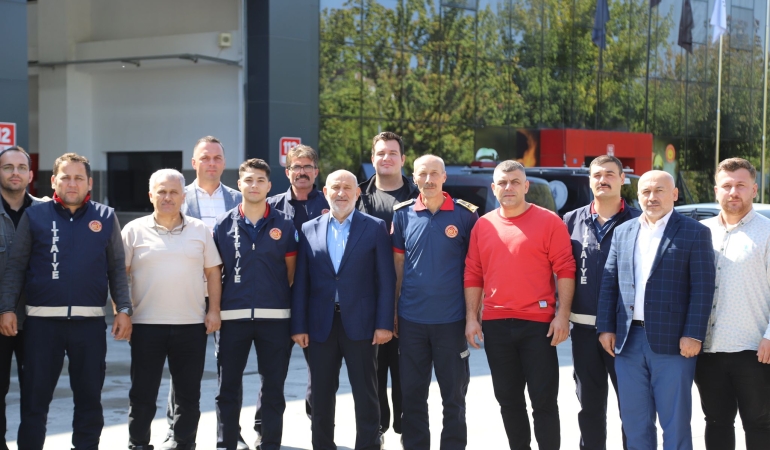 BAŞKAN İRFAN PÜSKÜLLÜ’DEN İTFAİYE HAFTASI ZİYARETİ