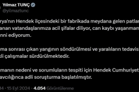 ADALET BAKANI TUNÇ: "PATLAMANIN SEBEBİ VE SORUMLULARIN TESPİTİ İÇİN ADLİ SORUŞTURMA BAŞLATILMIŞTIR"