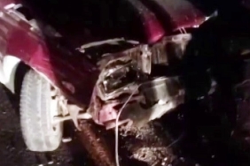 OTOMOBİL KOYUN SÜRÜSÜNE DALDI: SÜRÜCÜ YARALANDI, 11 KOYUN TELEF OLDU