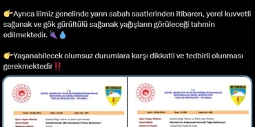 SAKARYA'DA FIRTINA VE SAĞANAK YAĞIŞ UYARISI