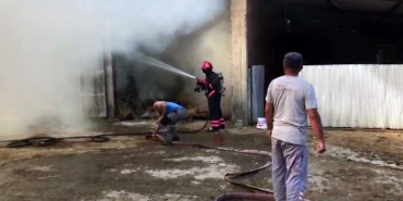 SAKARYA'DA 2 AHIR VE 2 SAMANLIK ALEVLERE TESLİM OLDU: 1 YARALI 1 BUZAĞI TELEF OLDU, 5 BİN BALYA SAMAN KÜLE DÖNDÜ