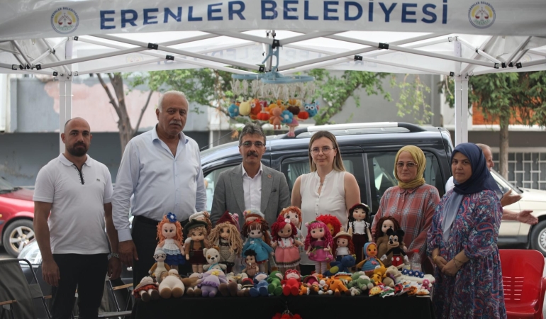 BAŞKAN ŞENOL DİNÇ İLK KEZ KURULAN HANIMELİ VE 2. EL PAZARINI ZİYARET ETTİ