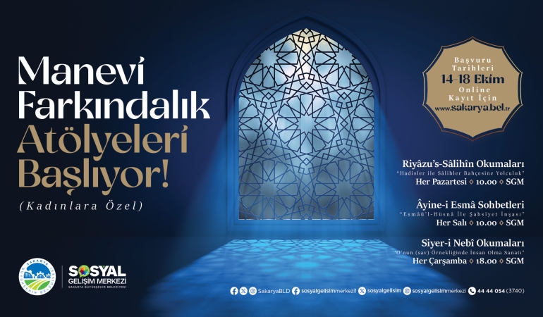 SGM’de Manevi Farkındalık Atölyesi başlıyor