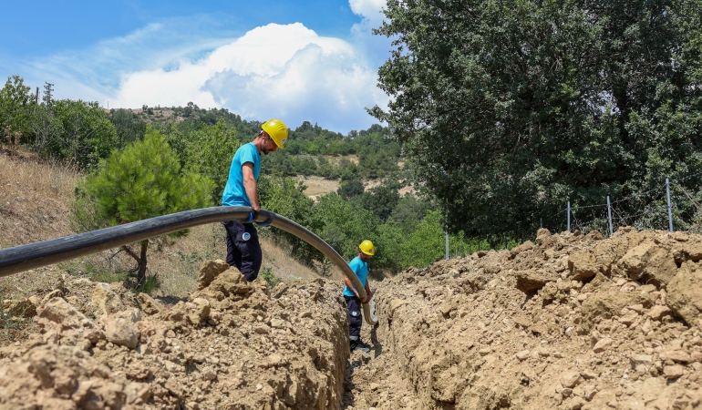 Hark Mahallesi’nin 2 bin metrelik yeni içme suyu hattında sona gelindi