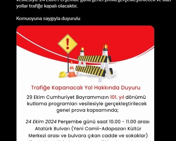 Şehir merkezinde o yolu kullanacaklar dikkat: Geçici olarak trafiğe kapanıyor
