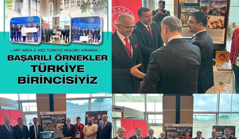 ÜÇÜNCÜ YIL ÜST ÜSTE TÜRKİYE BİRİNCİSİYİZ.