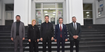 BAŞKAN DİNÇ, BAŞKAN PİLAVCI’YI MİSAFİT ETTİ (2)