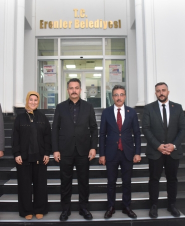 BAŞKAN DİNÇ, BAŞKAN PİLAVCI’YI MİSAFİT ETTİ (2)